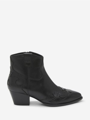 Botki ASH Harlow Damskie Czarne | 290876WZD