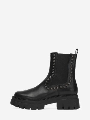 Buty Motocyklowe ASH Lenny Studs Damskie Czarne | 851263HDO
