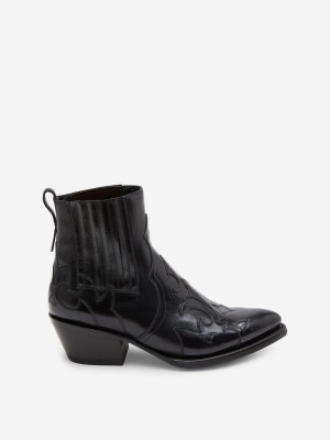 Mexican Boots ASH Phoenix Damskie Czarne | 754139VOG
