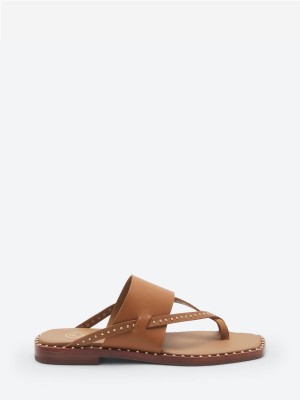 Sandały Płaskie ASH Med Damskie New Cinnamon | 264517IDQ