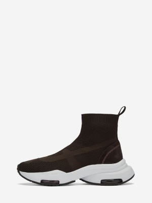 Sock Sneakers ASH Optic Damskie Ganache / Ebano | 091864TUH