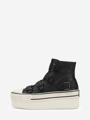 Trampki Wysokie ASH Jewel Damskie Czarne | 014327DUE
