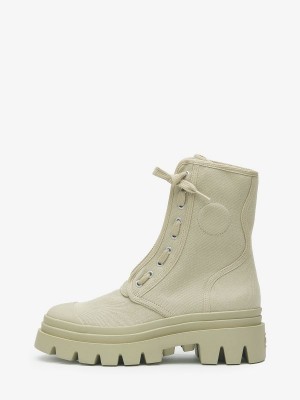 Trampki Wysokie ASH Phoenix Damskie Military | 645701AKQ